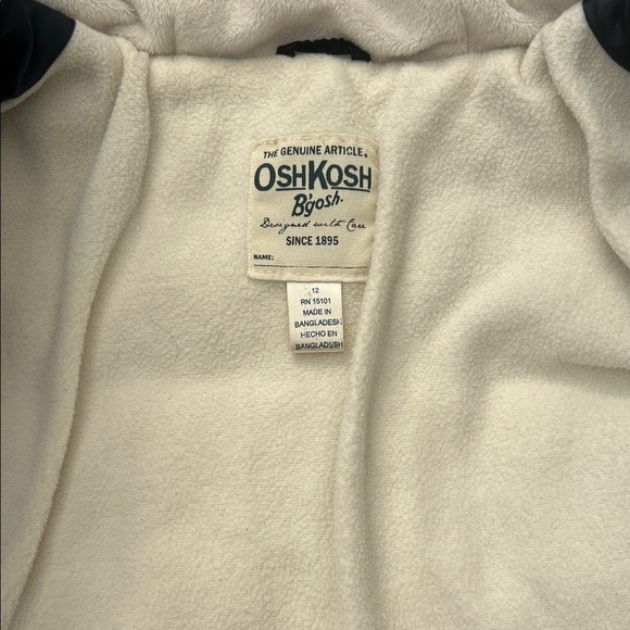 OshKosh B'gosh Dark Gray Puffer Jacket with Hood - Picture 2 of 11